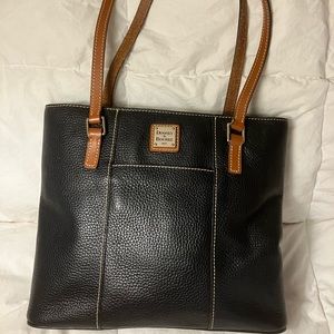 Dooney & Bourke Black Pebble Leather Lexington